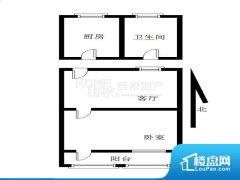 1室1厅1卫 东南 34.78㎡