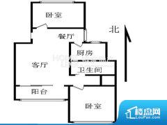 2室1厅1卫 南北 101.00㎡