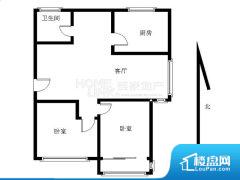 2室1厅1卫 东南 92.74㎡