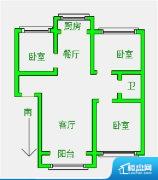 3室2厅1卫 南北 93.66㎡