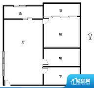 2室1厅1卫 南北 57.58㎡