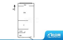 1室0厅1卫 南北 57.12㎡