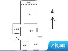 2室1厅1卫 东 72.50㎡