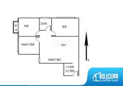 3室2厅1卫 北 73.70㎡