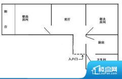 2室1厅1卫 南北 50.00㎡