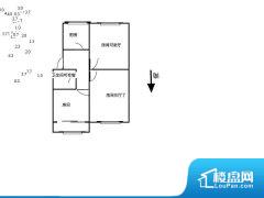 2室2厅1卫 南 59.00㎡