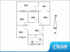 3室2厅1卫 南北 88.74㎡