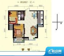 2室2厅1卫 东西 95.36㎡