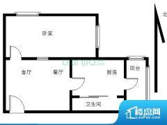 1室2厅1卫 东 66.51㎡