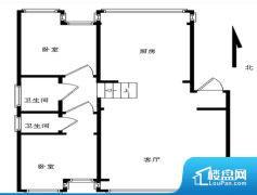 2室2厅2卫 南北 123.00㎡