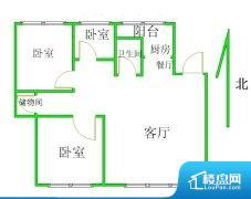 3室1厅1卫 南北 115.00㎡