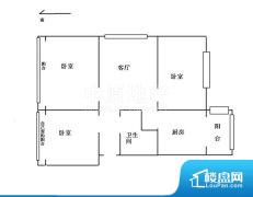 3室1厅2卫 南北 105.00㎡