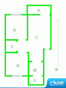 2室2厅1卫 南北 73.00㎡