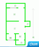 1室1厅1卫 南北 50.00㎡