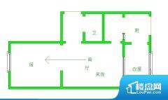 1室1厅1卫 西北 62.33㎡