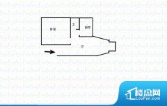 1室1厅1卫 东 55.00㎡