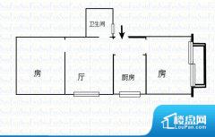 2室2厅1卫 南北 57.00㎡