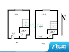 2室1厅2卫 东南 50.00㎡