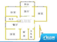 3室2厅1卫 南北 123.00㎡