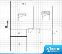 2室2厅1卫 南北 70.00㎡