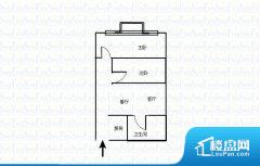 2室2厅1卫 南 55.00㎡