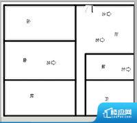 3室2厅1卫 南北 80.00㎡