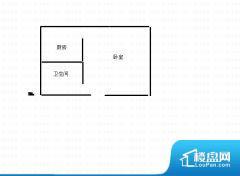 1室1厅1卫 东西 27.00㎡