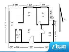 2室1厅1卫 南 65.74㎡