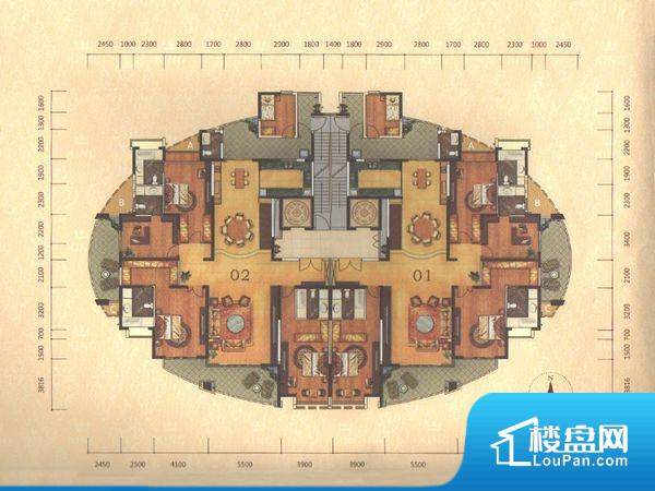 东江首府,南北通透,5房3卫,证满2两年,有钥匙看房