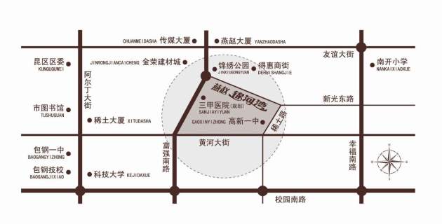 燕赵锦河湾公寓位置图