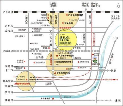 美江国际社区商铺位置图