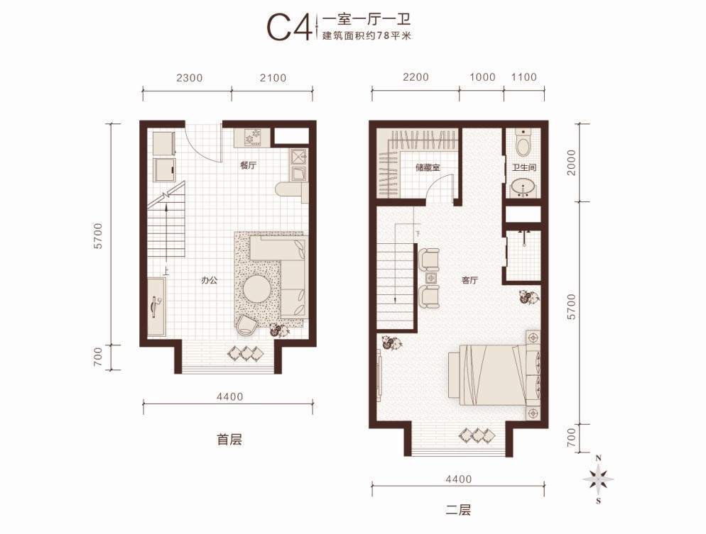 公寓户型图C4