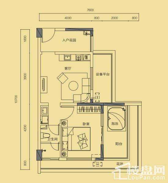 假日公寓G6户型（3期）