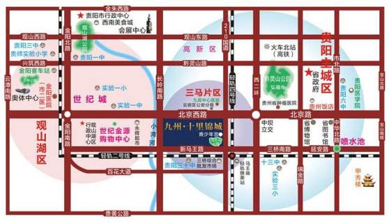 九州十里锦城位置图