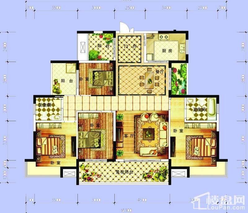 长沙融科东南海二期 户型图