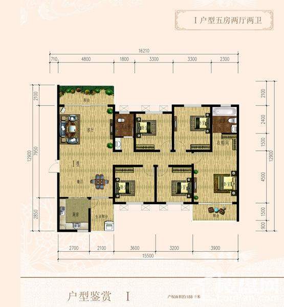 长房天翼未来城1号户型