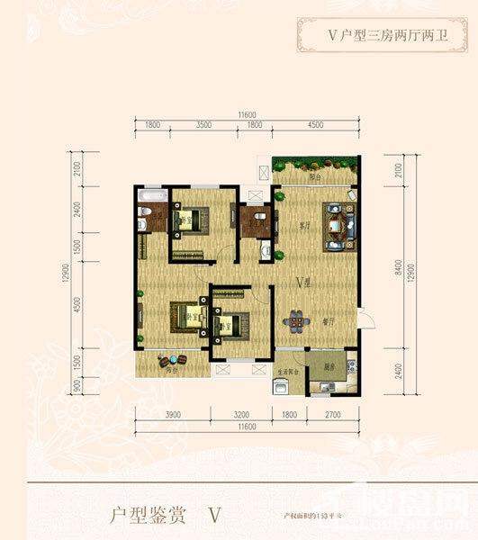 长房天翼未来城5号户型