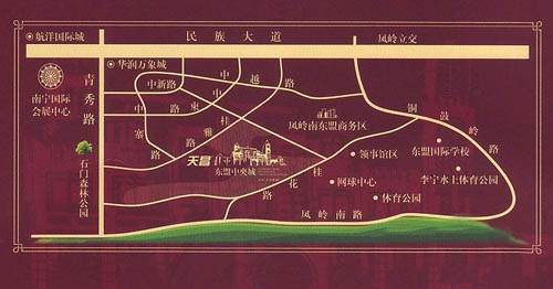 天昌东盟中央城位置图