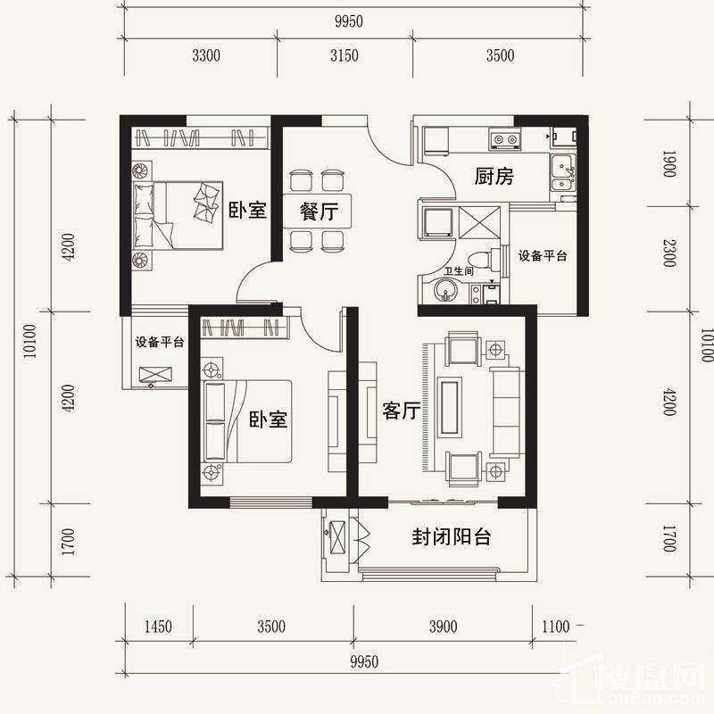 8号楼 E2户型