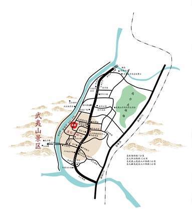 武夷山大国茶镇位置图