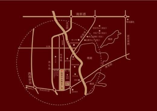 南湖中央商业广场位置图