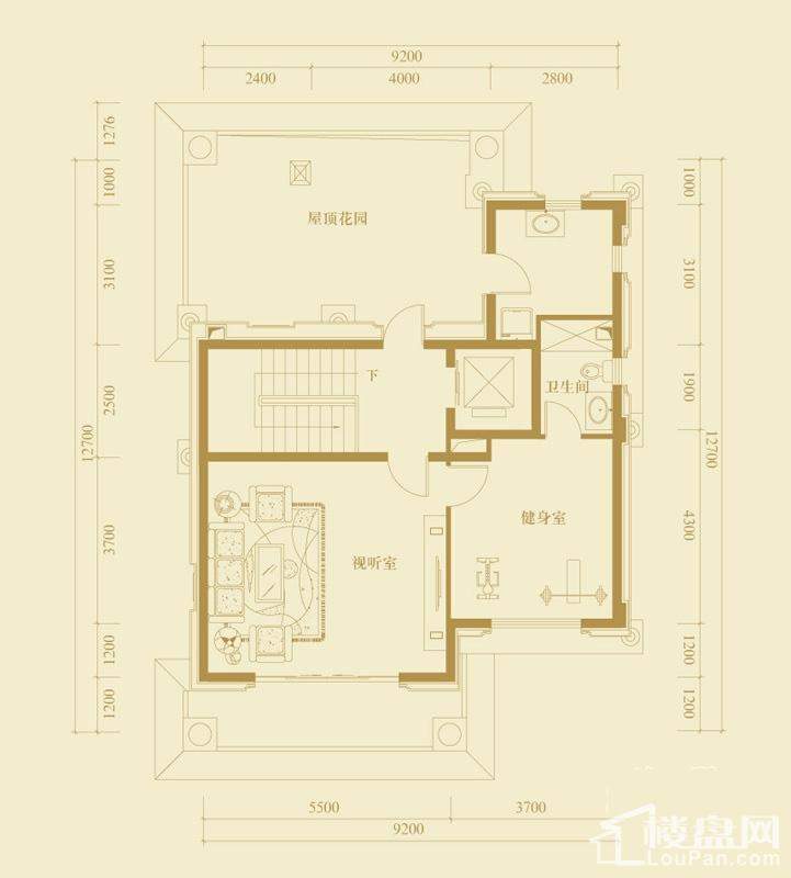 伯爵城堡380户型四层