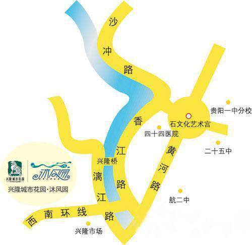 兴隆城市花园·沐风园位置图