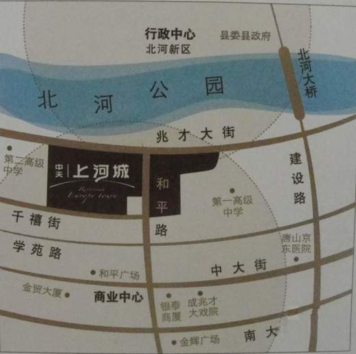 上河城位置图