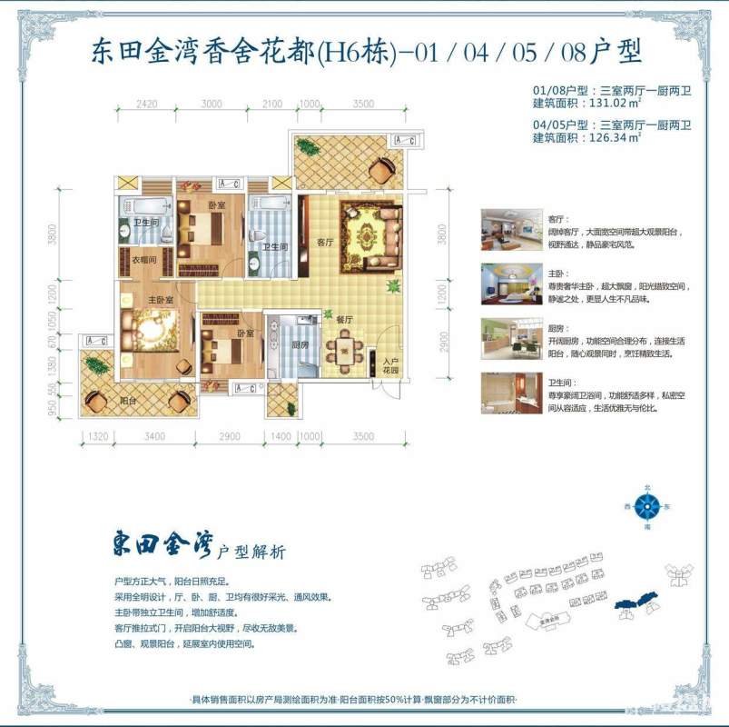 香舍花都H6栋1/4/5/8户型