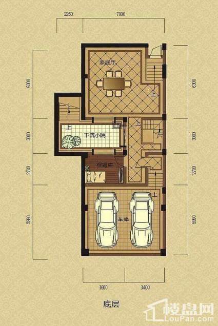 排屋P4户型底层