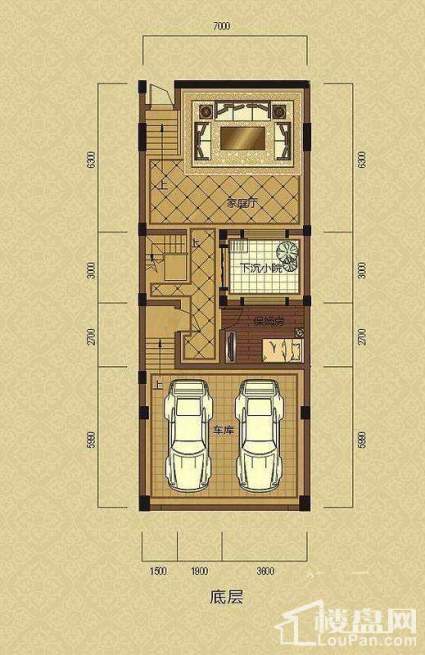 排屋P3户型底层