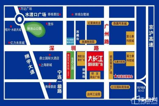 大长江国际家居广场位置图