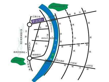 蔚蓝国际位置图