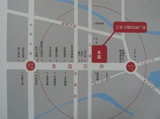 汇丰CBD中央广场位置图